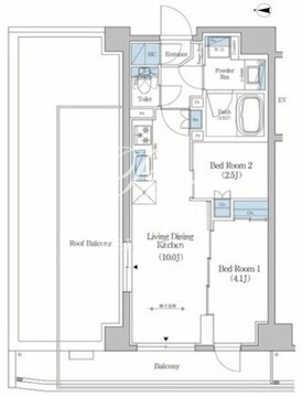 アーバネックス住吉 1302 間取り図