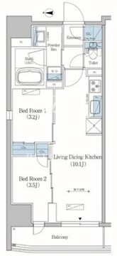 アーバネックス住吉 1003 間取り図