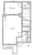 ベリッシマ日暮里 201 間取り図