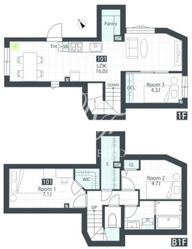 BIBLIO KITA-IKEBUKURO 101 間取り図