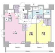 スタイリオ蒲田 206 間取り図