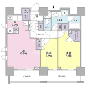 スタイリオ蒲田 206 間取り図