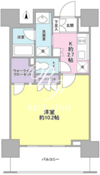 スタイリオ蒲田 906 間取り図