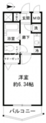 レジディア新中野 402 間取り図