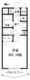 レジディア新中野 402 間取り図