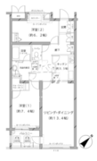 ＭＦＰＲコート代官山 412 間取り図