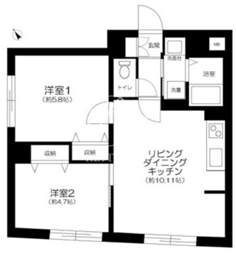 セントラルガーデンレジデンス東京 001 間取り図