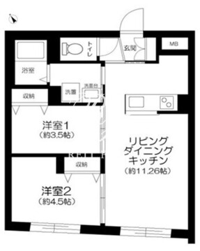 セントラルガーデンレジデンス東京 102 間取り図