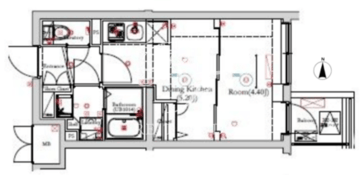 ベルシード方南町 203 間取り図