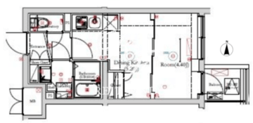 ベルシード方南町 302 間取り図