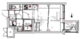 ベルシード方南町 302 間取り図