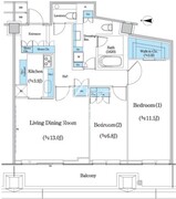 二番町テラス 1207 間取り図