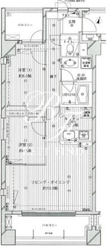 コスモリード西馬込 301 間取り図