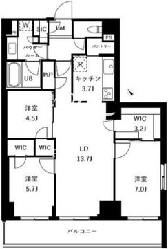 ザ・ケンジントン・レジデンスときわ台 417 間取り図
