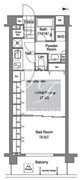 コンフォリア下落合 502 間取り図