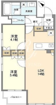 グランカーサ銀座イースト 201 間取り図