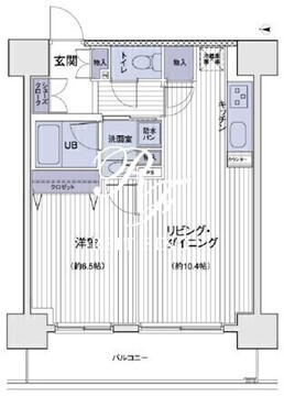 エスティメゾン大島 1305 間取り図