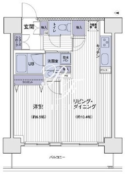 エスティメゾン大島 1506 間取り図