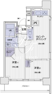 エスティメゾン大島 1514 間取り図