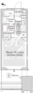 ラ・トゥール新宿アネックス 805 間取り図