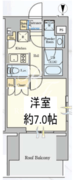 クレストコート清澄白河 802 間取り図
