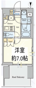クレストコート清澄白河 802 間取り図