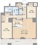 ザ・パークハウス西新宿タワー60 2106 間取り図 ?>