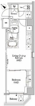 ザ・パークハビオSOHO市谷左内町 415 間取り図