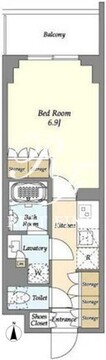 ドゥーエ亀戸 1205 間取り図