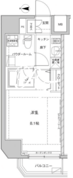 ジェノヴィア東大前グリーンヴェール 1001 間取り図
