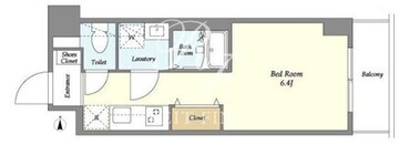 プライマル品川西大井 405 間取り図