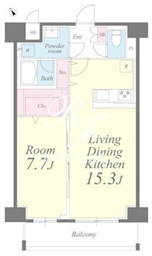 クレシェンテ月島 202 間取り図