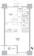 コンフォリア渋谷ウエスト 1004 間取り図