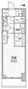ザ・パームス熊野前 203 間取り図