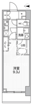 ザ・パームス熊野前 603 間取り図