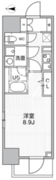ザ・パームス熊野前 204 間取り図