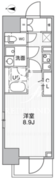 ザ・パームス熊野前 304 間取り図
