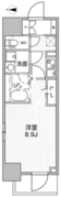 ザ・パームス熊野前 404 間取り図