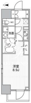 ザ・パームス熊野前 604 間取り図