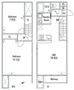 グランパセオ下北沢3 103 間取り図
