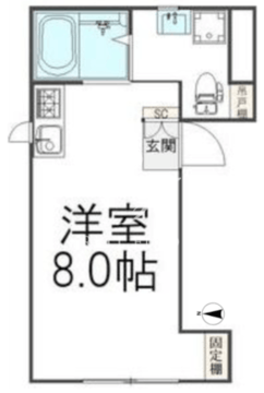 コフレ中野 201 間取り図