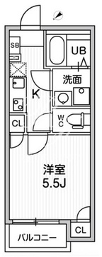 T's Cuoreお花茶屋 203 間取り図