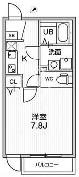 T's Cuoreお花茶屋 305 間取り図