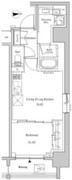 ザ・パークハビオSOHO高田馬場テラス 401 間取り図