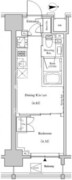 ザ・パークハビオSOHO高田馬場テラス 402 間取り図