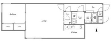 グランパセオ中野 407 間取り図