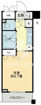 クロスレジデンス蒲田 513 間取り図