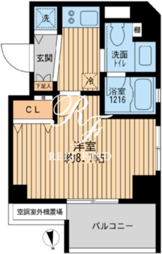 クリオ戸越銀座壱番館 504 間取り図