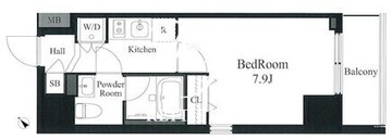 ラティエラ秋葉原 1001 間取り図