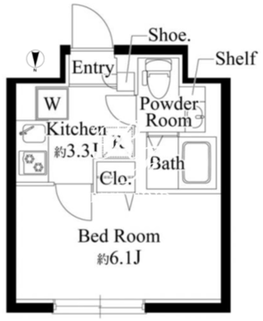 エルファーロ用賀2 402 間取り図